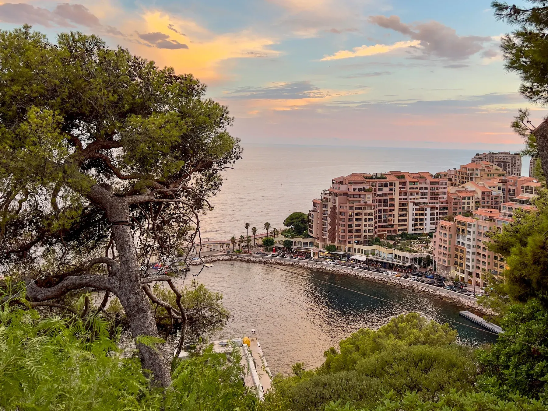 Fontvieille al tramonto, Monaco