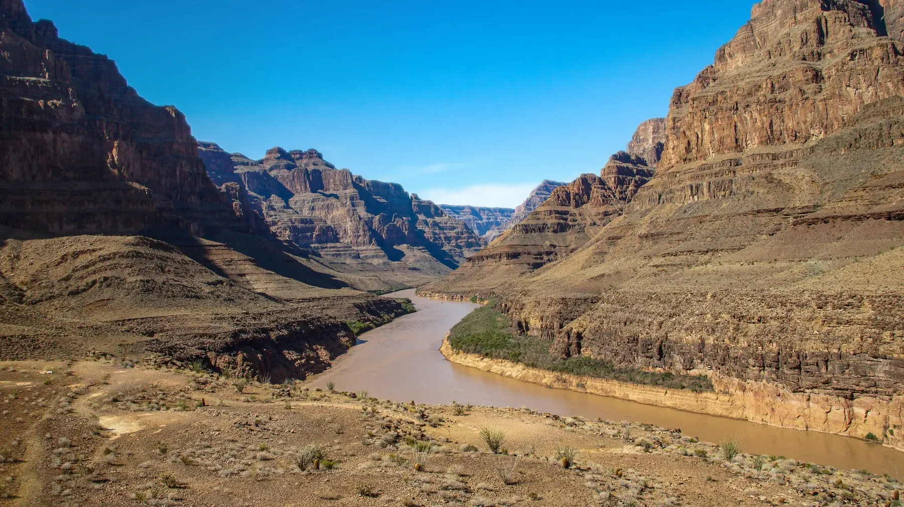 Il fiume Colorado nel Grand Canyon