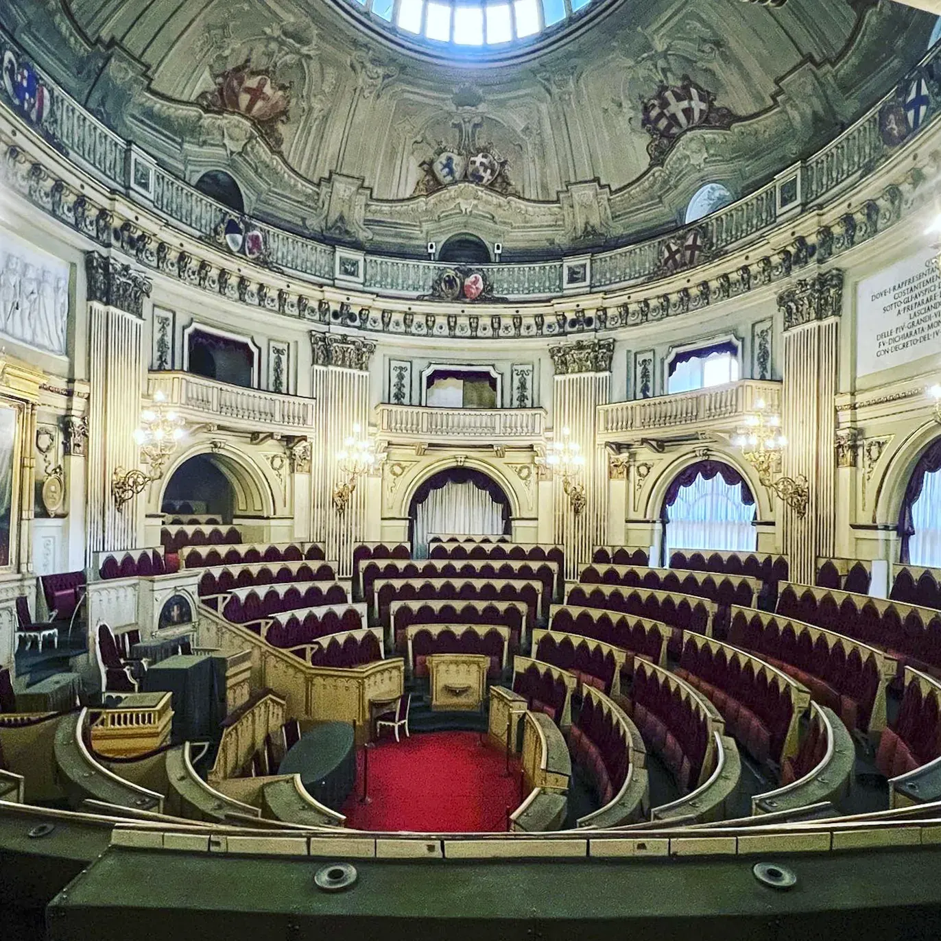 Aula del Parlamento Subalpino a Palazzo Carignano, Torino